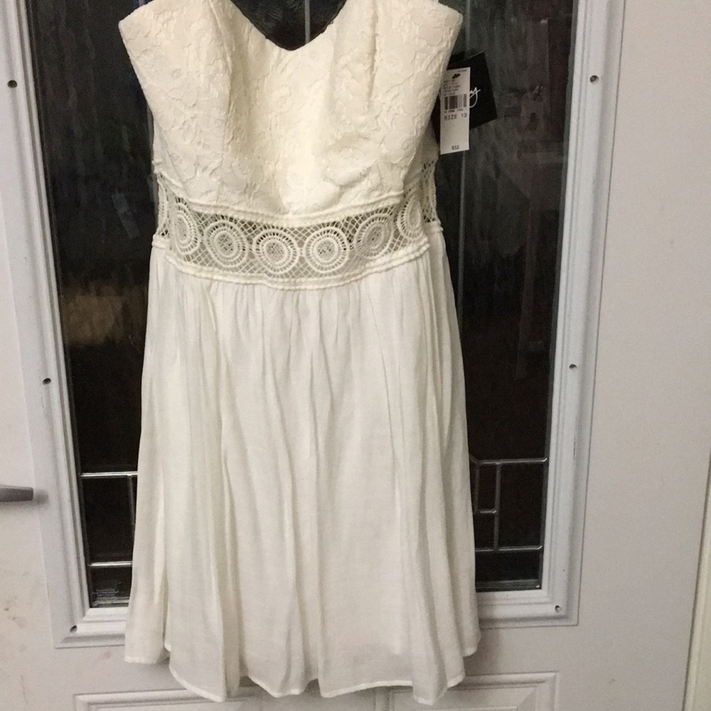 Ivory lace dress